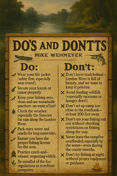 Saftey tips @ Lumber River