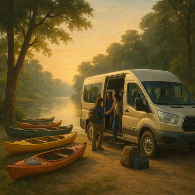 Shuttle's along the Lumber River and shoreline